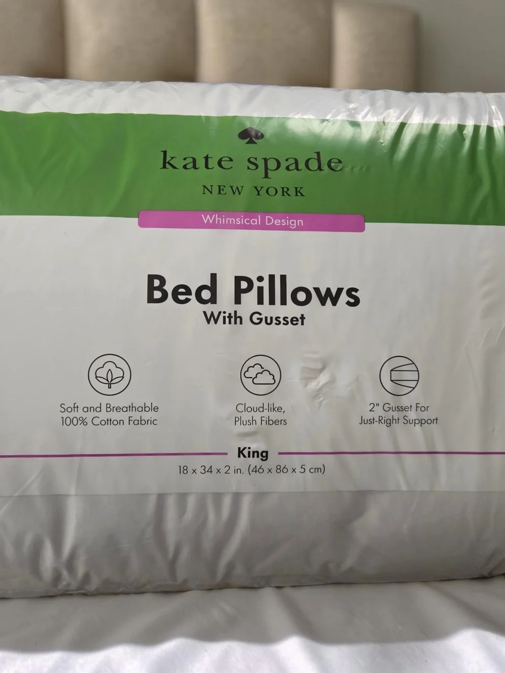 kate spade New York Bed Pillows - 2 Pillows King Size